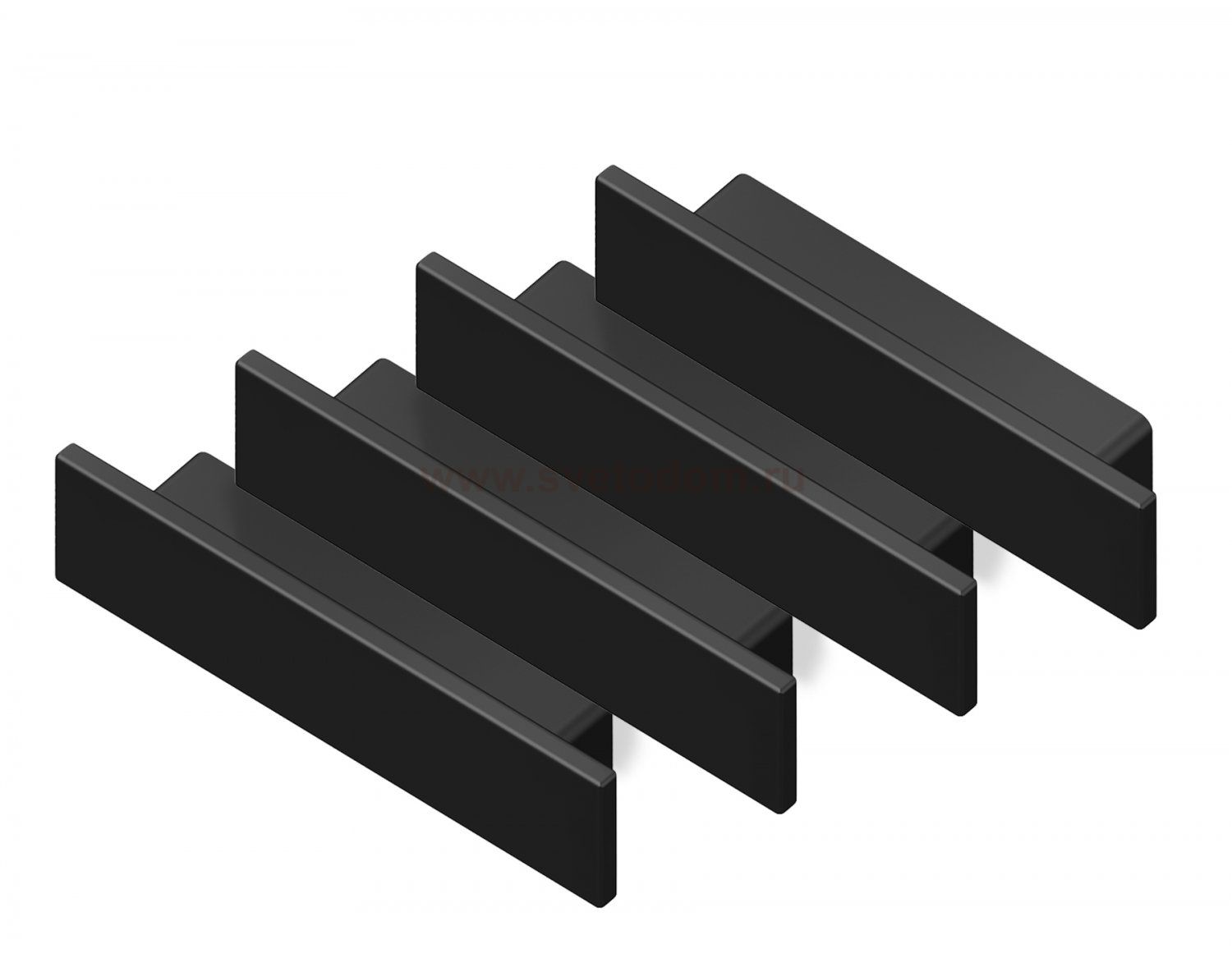 Заглушка для накладного алюминиевого профиля GP1800 (комплект 4шт) Ambrella GP8451 GP