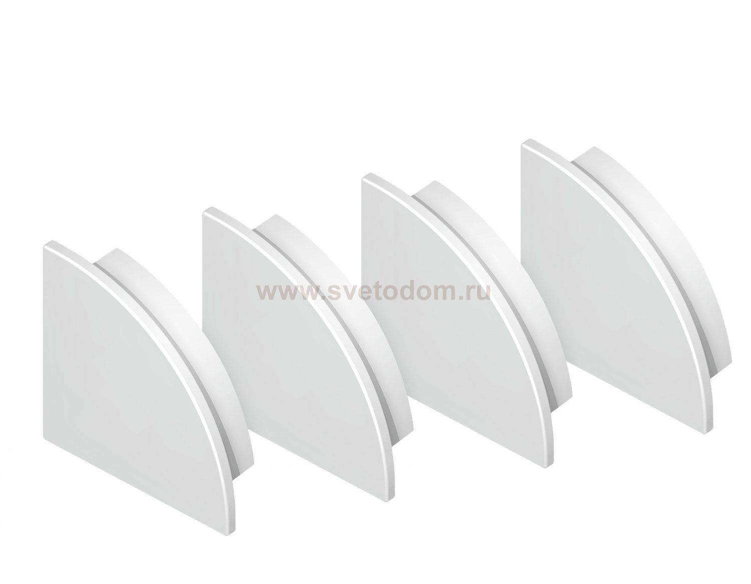 Заглушка для углового круглого алюминиевого профиля GP2100 (комплект 4шт) Ambrella GP8460 GP