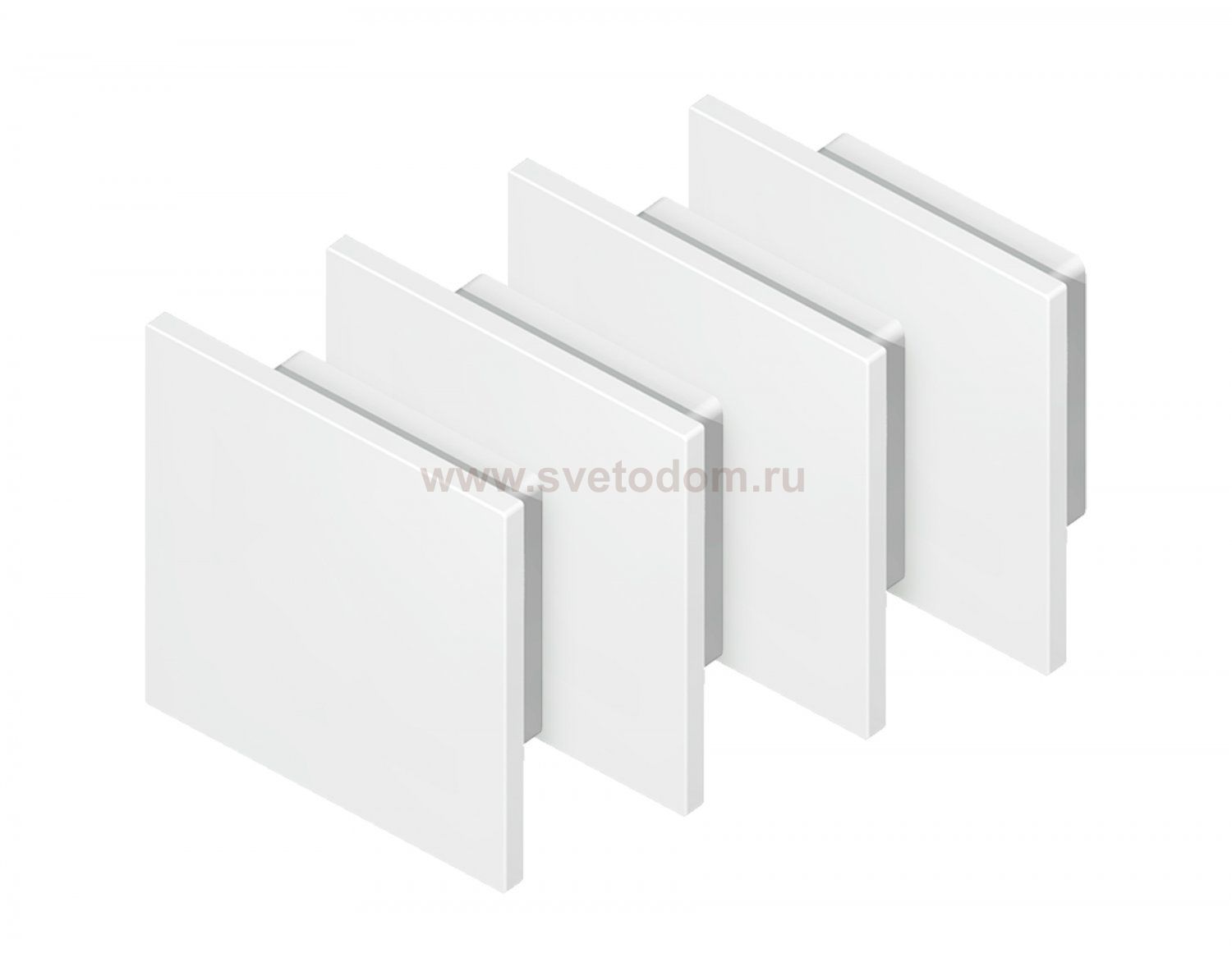 Заглушка для углового квадратного алюминиевого профиля GP2150 (комплект 4шт) Ambrella GP8461 GP