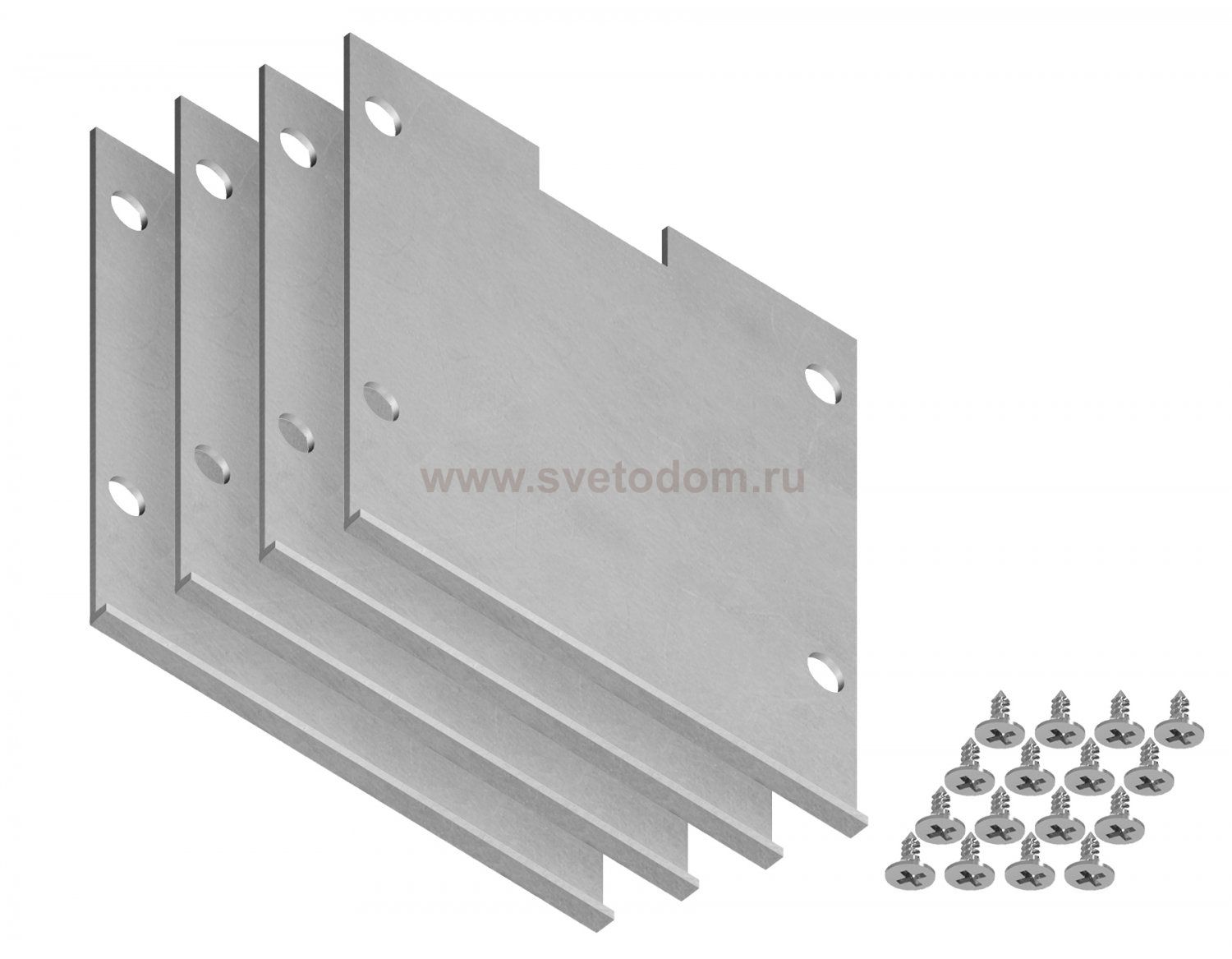 Заглушка для накладного алюминиевого шинопровода GP3050 (комплект 4шт) Ambrella GP8550 GP