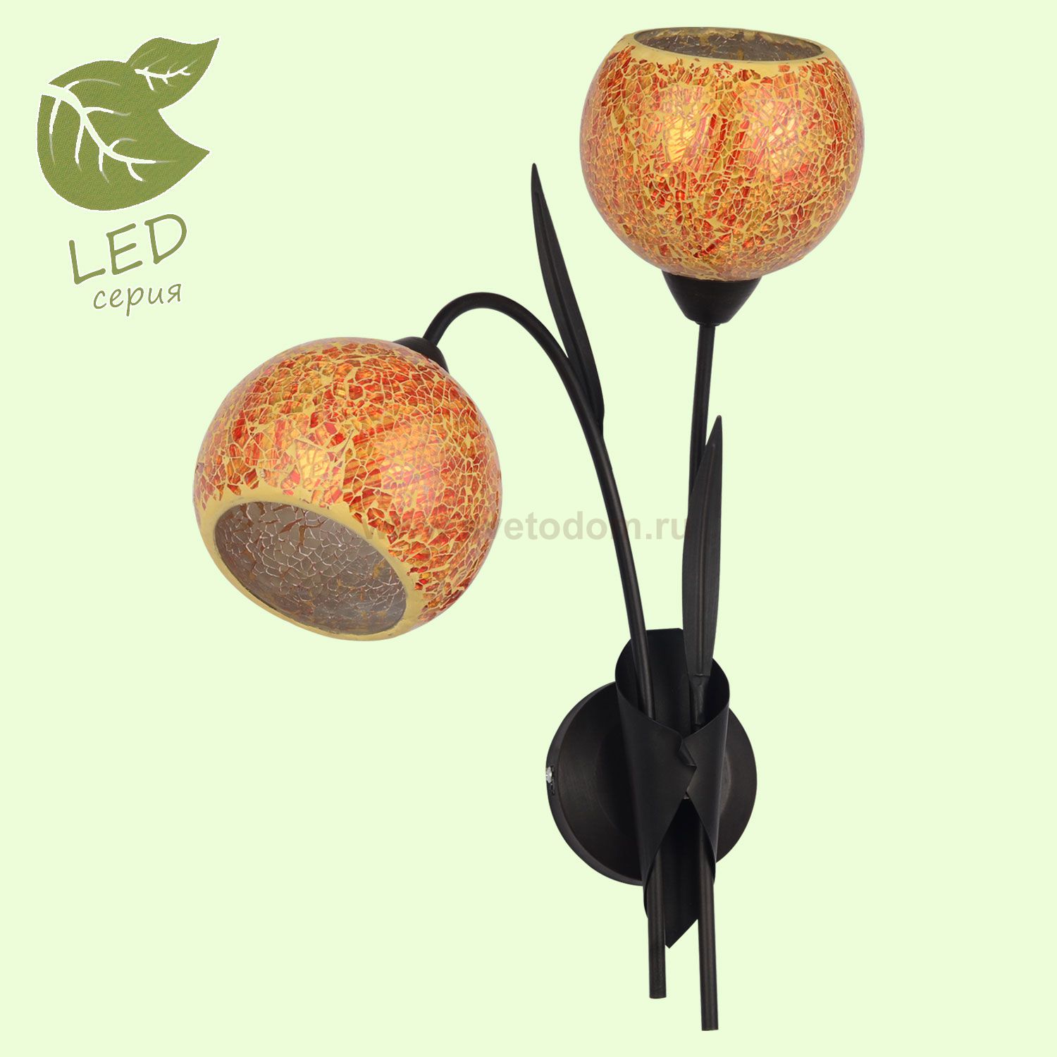 Настенный светильник бра Lussole GRLSF-6201-02 BAGHERIA