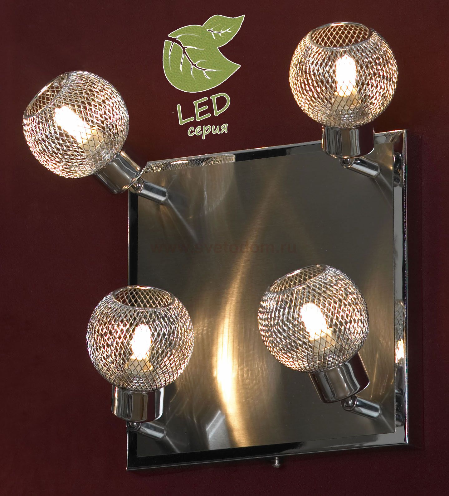 Светильник поворотный спот Lussole GRLSQ-3601-04 SALE