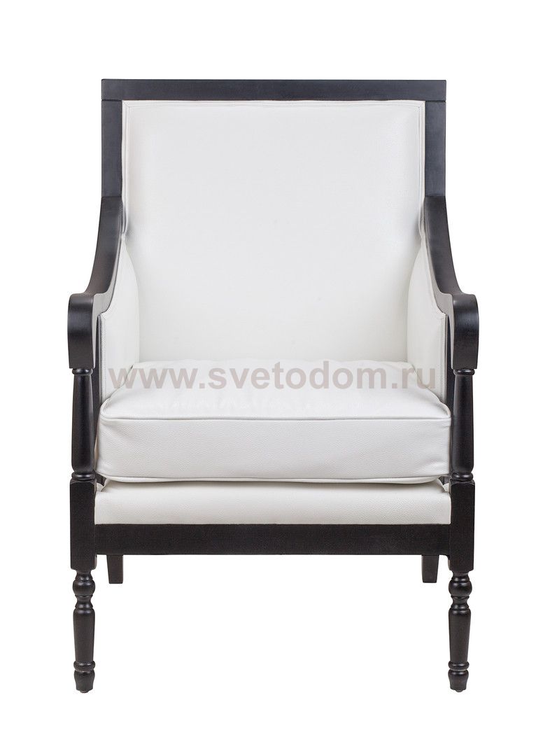 Классическое кресло Colin White Leather MAK interior GS-9016-WGL Белый