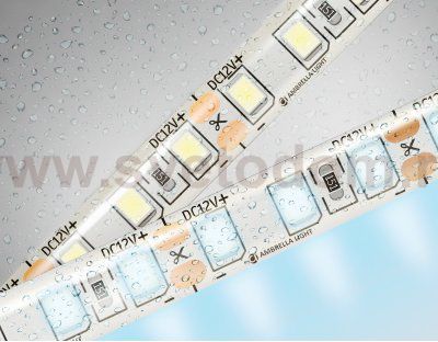 Светодиодная лента Ambrella Light GS1203 2835 120Led /9.6W m/ 12V IP65 6500K 5m/кратность резки 25mm Ambrella GS1203 GS