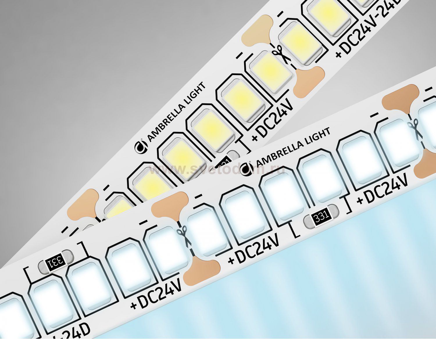 Светодиодная лента Ambrella Light GS3403 2835 240Led /20W m/ 24V IP20 6500K 5m Ambrella GS3403 GS