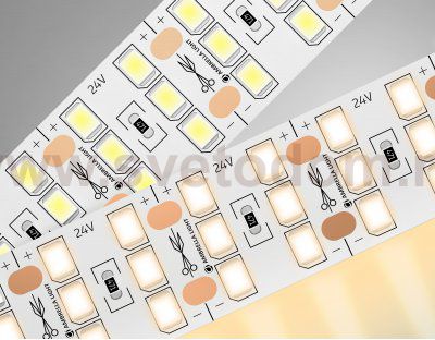 Светодиодная лента трехрядная Ambrella Light GS3901 2835 324Led /26W m/ 24V IP20 3000K 5m Ambrella GS3901 GS