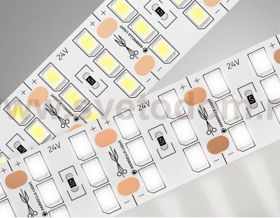 Светодиодная лента трехрядная Ambrella Light GS3902 2835 324Led /26W m/ 24V IP20 4500K 5m Ambrella GS3902 GS