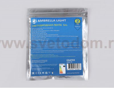 Светодиодная лента Ambrella Light GS4703 COB 480Led /12W m/ 24V IP20 6500K 5m Ambrella GS4703 GS