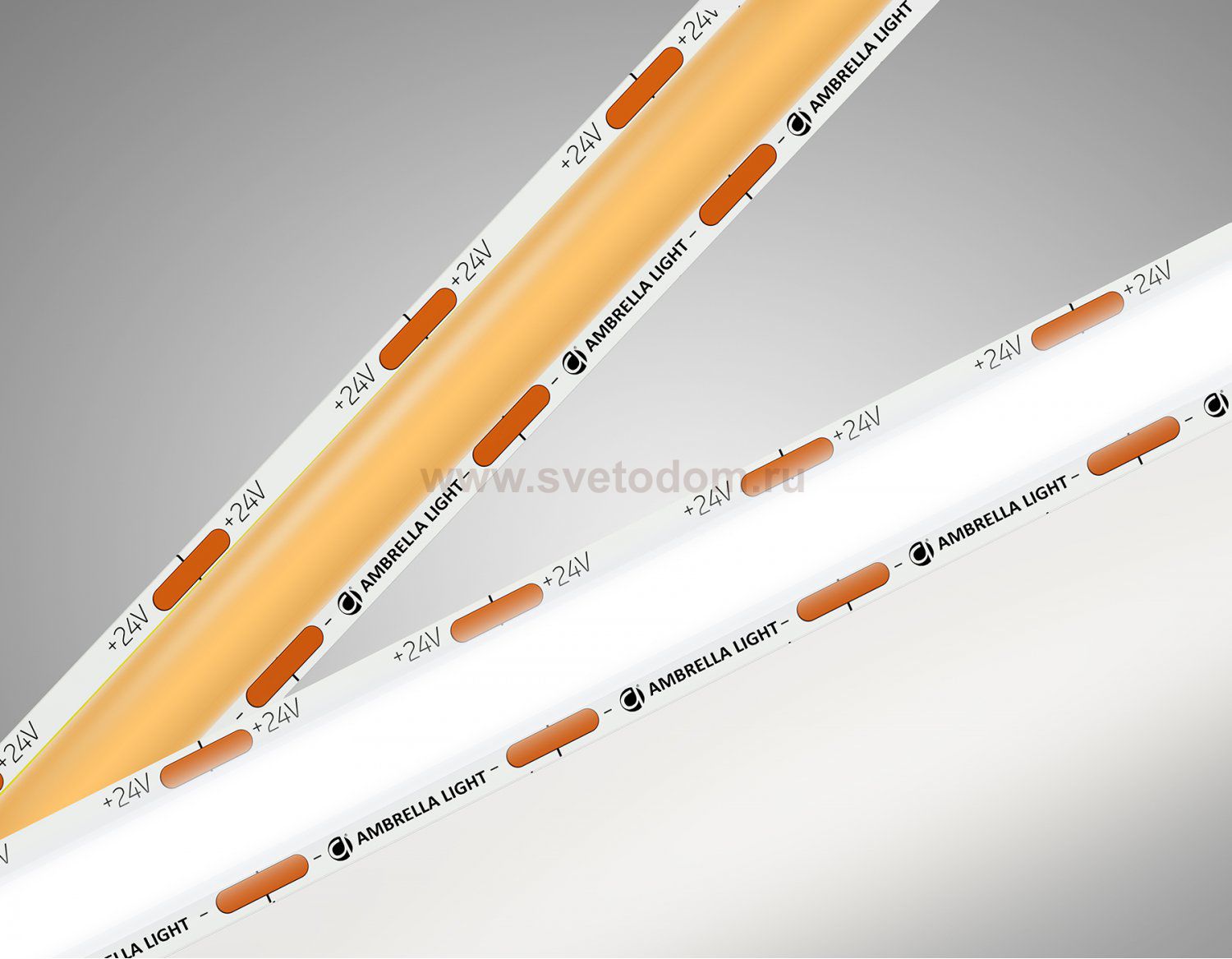 GS4802 COB 616Led/19W m/ 24V IP20 4500K/ 5m*12mm*2mm (2 конт.)