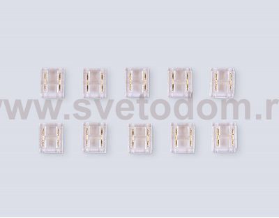 GS6361 Соединитель прямой COB 12/24V для лент 8/10mm  (2 конт.) (10шт)
