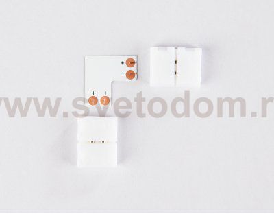 Соединитель угловой L для светодиодной ленты 2835 12/24V (2 конт.) GS6501 (10шт) Ambrella GS6501 GS