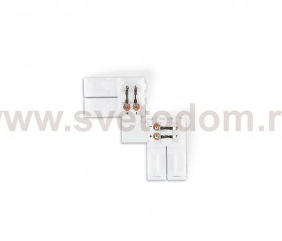 Соединитель угловой L для светодиодной ленты 2835 12/24V (2 конт.) GS6501 (10шт) Ambrella GS6501 GS