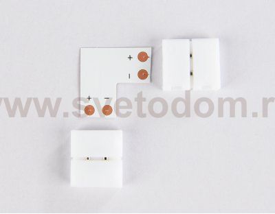 Соединитель угловой L для светодиодной ленты 5050 12/24V (2 конт.) GS6551 (10шт) Ambrella GS6551 GS