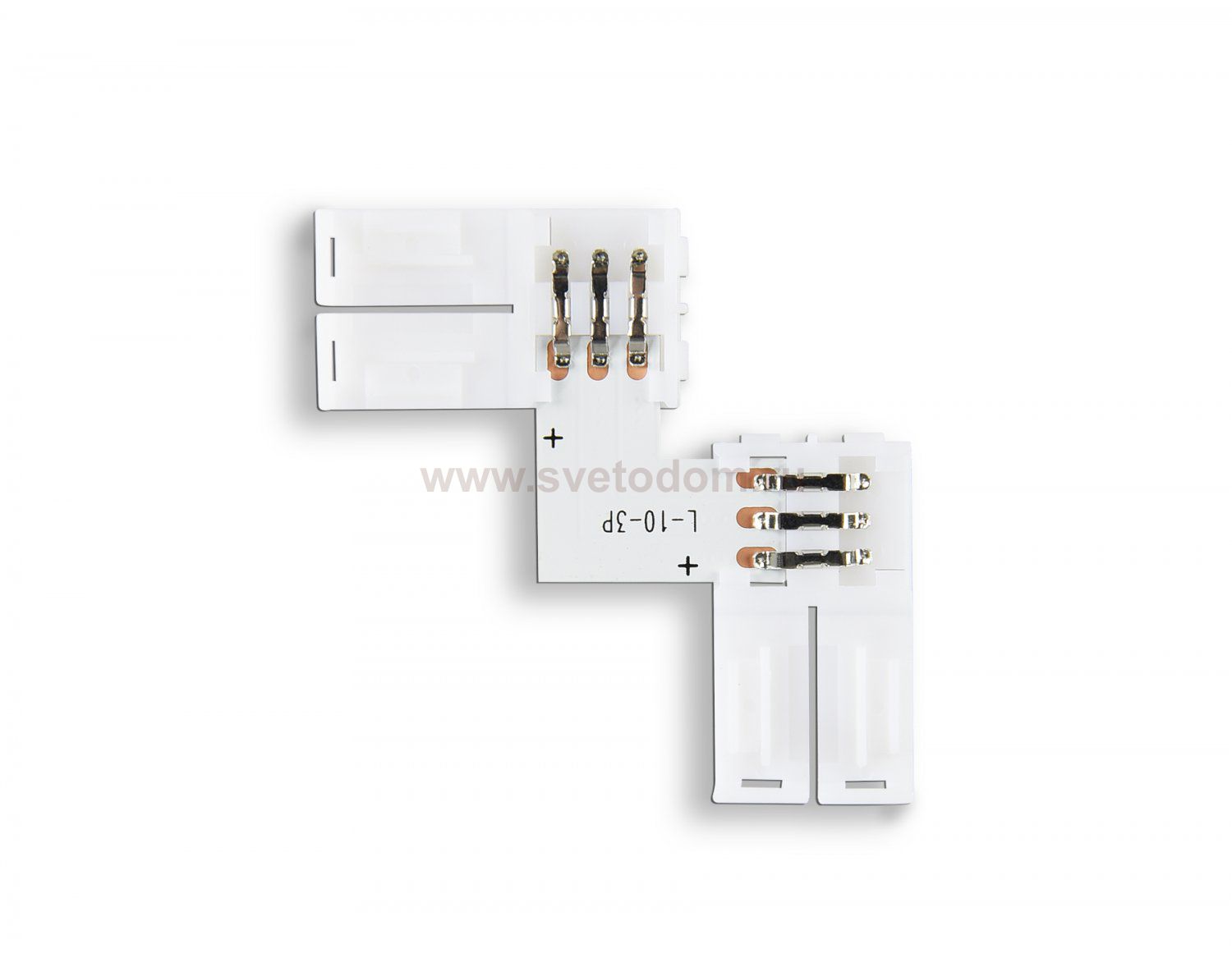 Соединитель угловой L для светодиодной ленты 5050 12/24V (3 конт.) GS6651 (10шт) Ambrella GS6651 GS