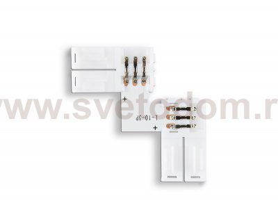 Соединитель угловой L для светодиодной ленты 5050 12/24V (3 конт.) GS6651 (10шт) Ambrella GS6651 GS