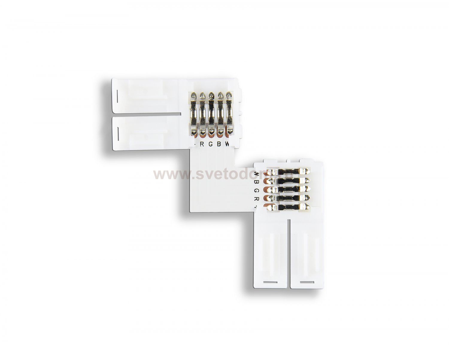 Соединитель угловой L для светодиодной ленты 5050 12/24V (5 конт.) GS6751 (10шт) Ambrella GS6751 GS