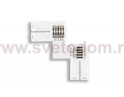 Соединитель угловой L для светодиодной ленты 5050 12/24V (5 конт.) GS6751 (10шт) Ambrella GS6751 GS