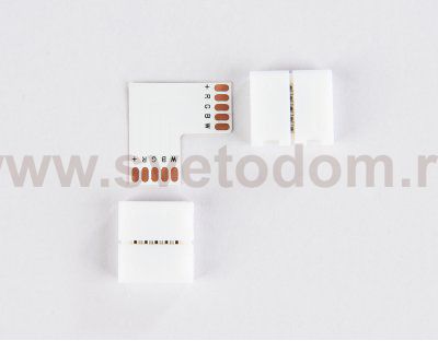 Соединитель угловой L для светодиодной ленты 5050 12/24V (5 конт.) GS6751 (10шт) Ambrella GS6751 GS