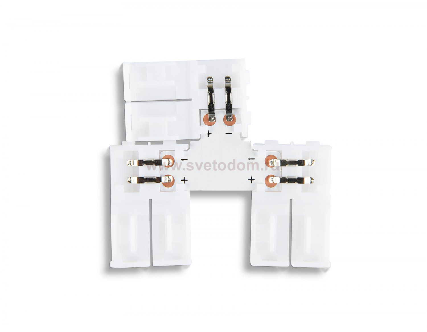 Соединитель T для светодиодной ленты 2835 12/24V (2 конт.) GS6901 (5шт) Ambrella GS6901 GS