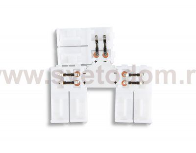 Соединитель T для светодиодной ленты 2835 12/24V (2 конт.) GS6901 (5шт) Ambrella GS6901 GS