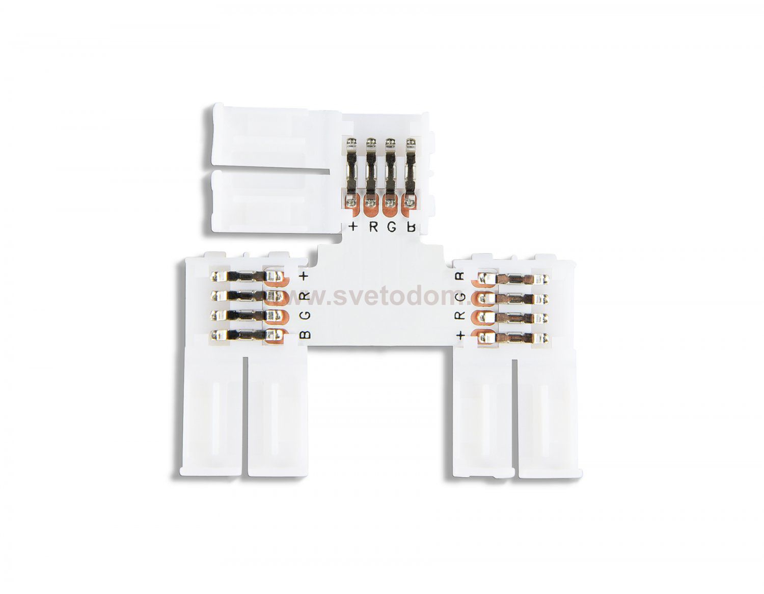 Соединитель T для светодиодной ленты 5050 12/24V (4 конт.) GS7001 (5шт) Ambrella GS7001 GS