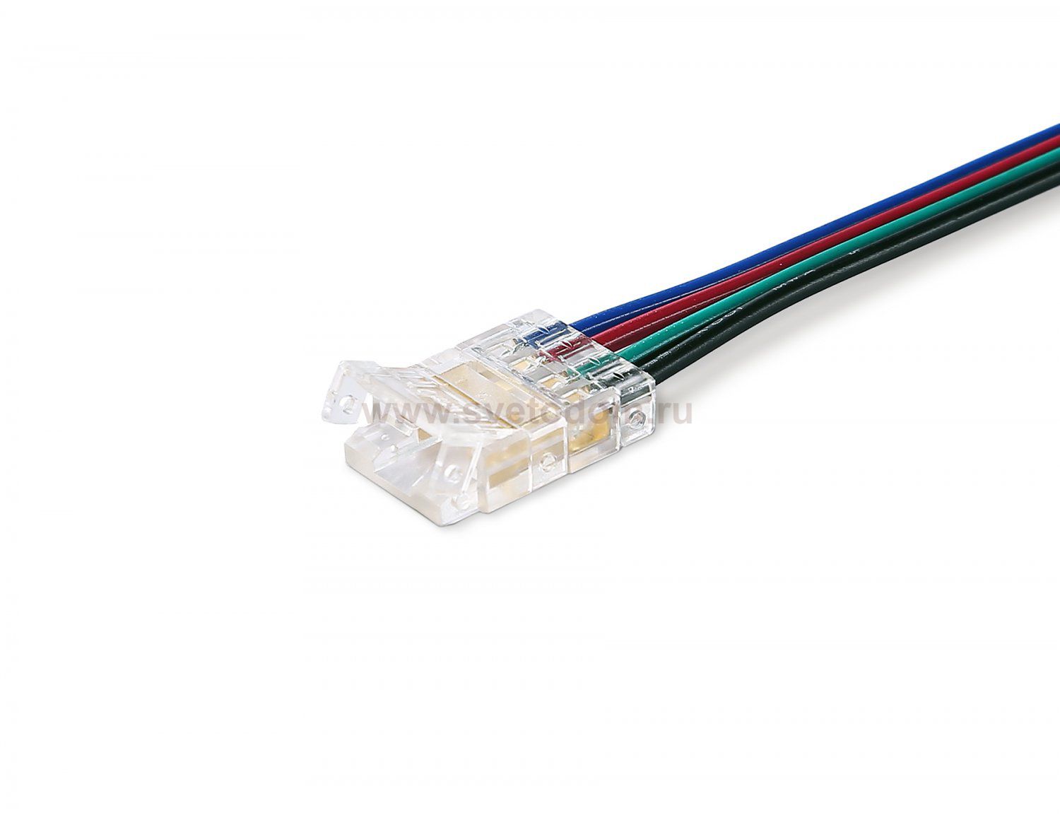 GS7411 Соединитель гибкий односторонний COB RGB 12/24V для лент 10mm (4 конт.) (5шт)