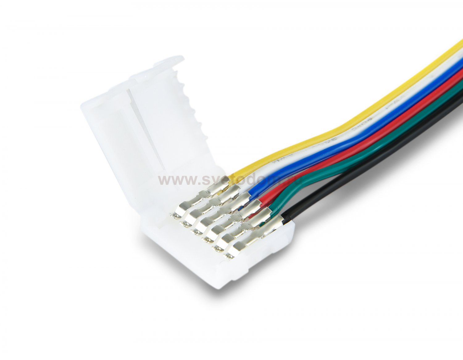 Соединитель гибкий двухсторонний для светодиодной ленты 5050 12/24V (6 конт.) 150 мм GS7851 (5шт) Ambrella GS7851 GS