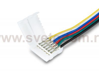 Соединитель гибкий двухсторонний для светодиодной ленты 5050 12/24V (6 конт.) 150 мм GS7851 (5шт) Ambrella GS7851 GS