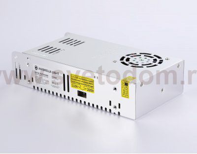 Блок питания для светодиодной ленты 12V 360W 30A IP20 90-260V 215*115*50 GS9551 Ambrella GS9551 LED Driver