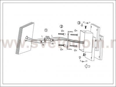 Светильник настенный GW SHADE DesignLed GW-6809-12-BL-WW