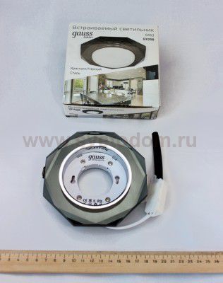 Светильник Gauss Tablet GX208 Восемь гран. Кристалл/Черный, GX53 (GX208)