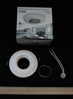 Светильник гипсовый Gauss GY006 белый d102мм