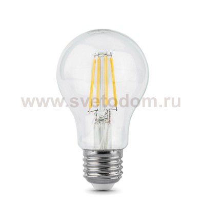 Лампа Gauss LED Filament A60 E27 6W 630lm 4100К (102802206)