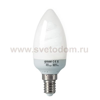 Энергосбер. люмин. лампа Gauss Candle 9W 2700K E14 (241109)