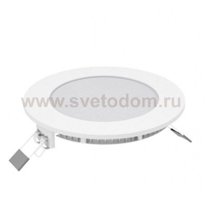 Встраиваемый светильник Gauss ультратонкий круглый IP20 6W,120х22, ?105, 3000K 360лм (939111106)