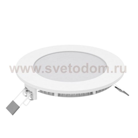 Встраиваемый светильник Gauss ультратонкий круглый IP20 6W,120х22, ?105, 3000K 360лм (939111106)