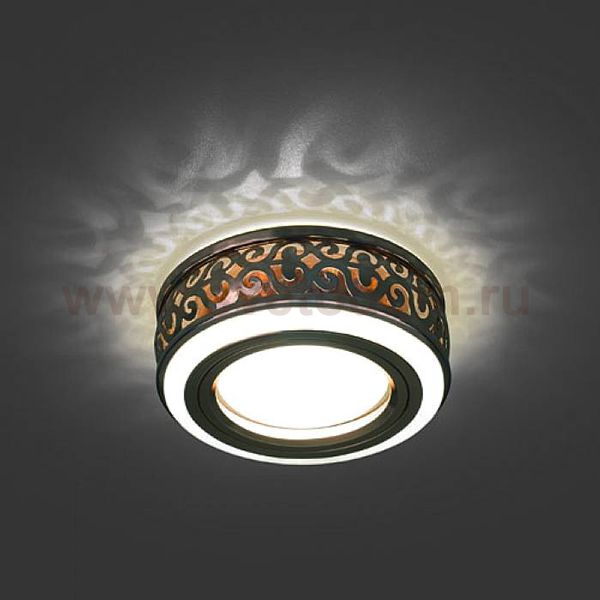 Светильник Gauss Backlight BL093 Кругл. Бронза/Белый, Gu5.3, 3W, LED 3000K