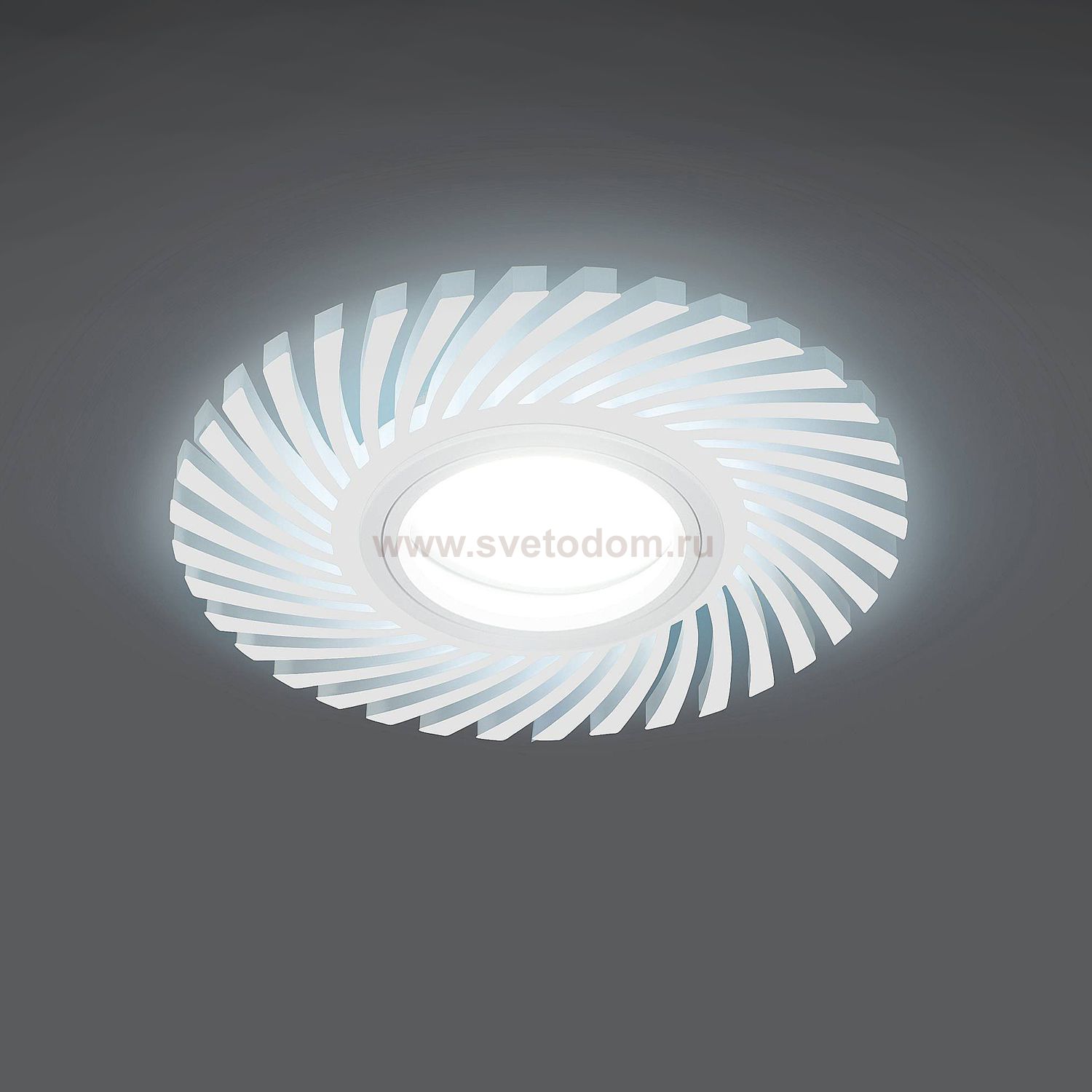 Светильник Gauss Backlight BL133 Кругл./узор. Белый, Gu5.3, 3W, LED 4000K (BL133)