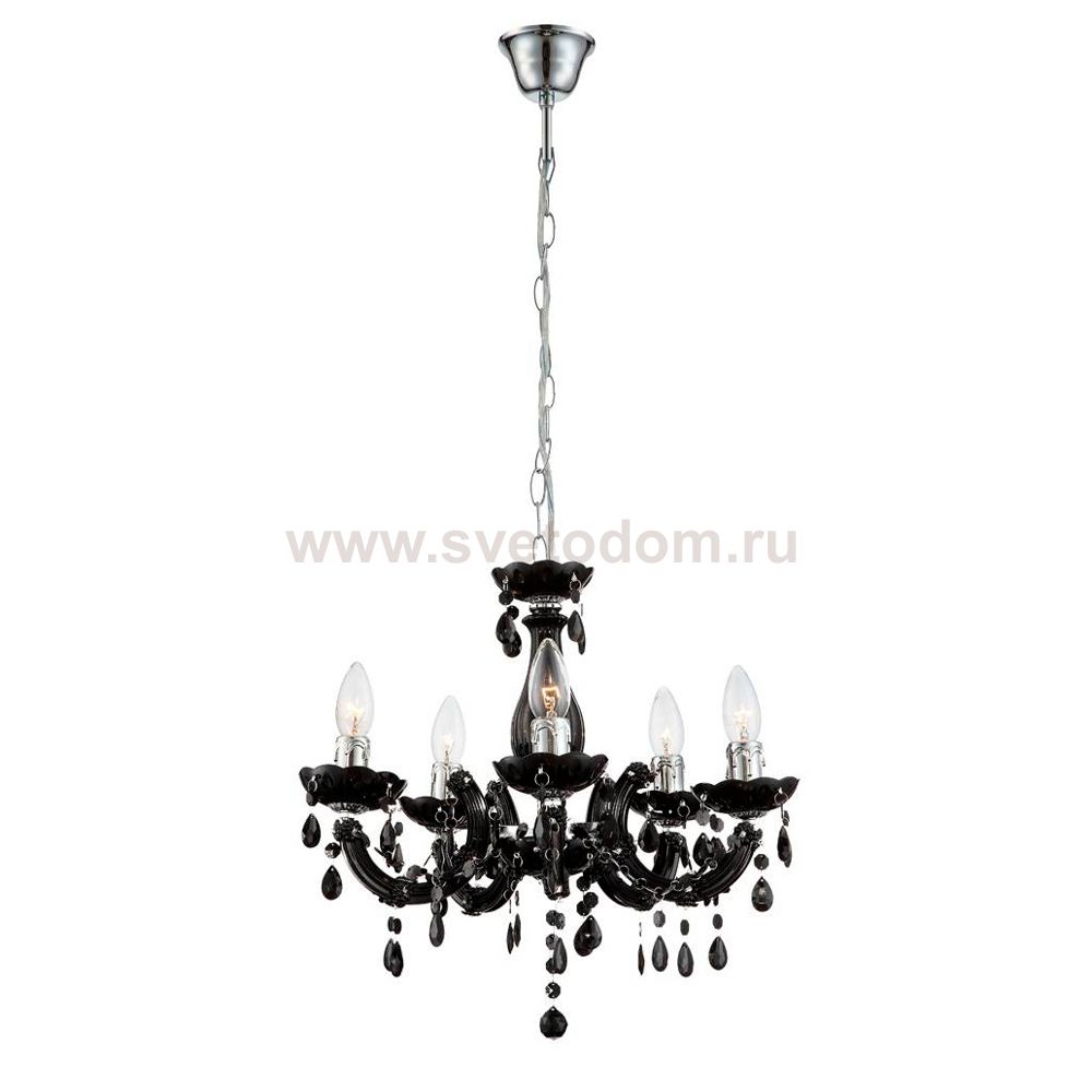 Люстра черная Globo 63110-4 Cuimbra