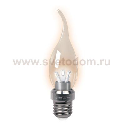 Лампа Gauss LED Candle Tailed Crystal clear 3W E27 4100K (HA104202203)