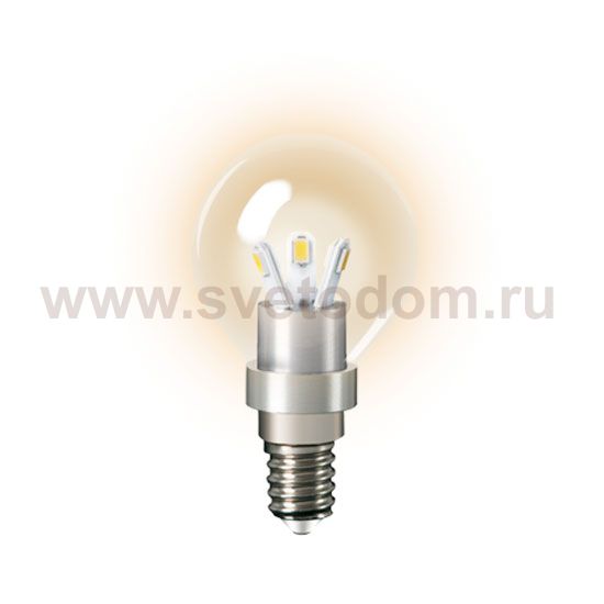 Лампа Gauss LED Globe Crystal Clear 3W E14 4100K (HA105201203)
