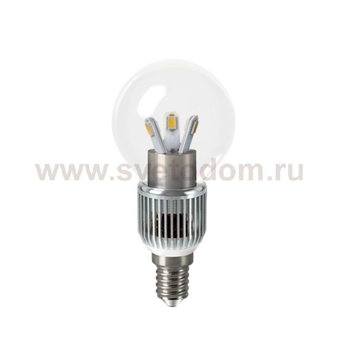 Лампа Gauss LED P45 Globe Crystal clear 5W E14 2700K HA105201105-D