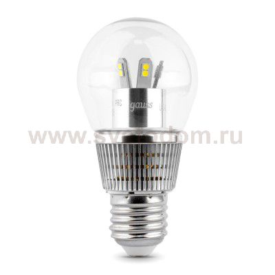 Лампа Gauss LED Globe-dim Crystal Clear 7W E27 4100K диммируемая (HA105202207-D)