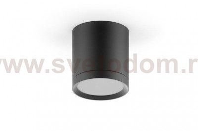 LED светильник накладной с рассеивателем HD014 6W (черный) 3000K 68х75,400лм (HD014)