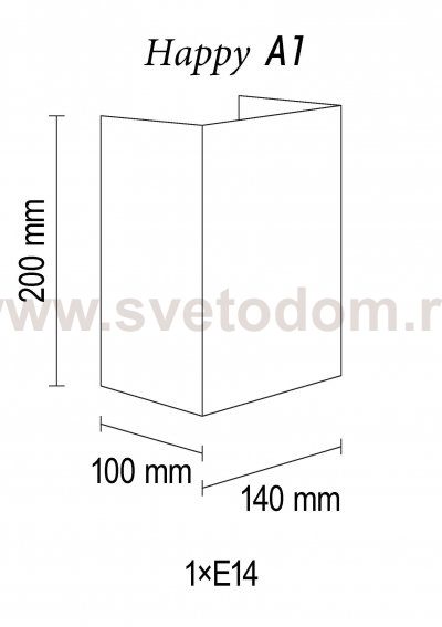 Настенный светильник Happy A1 10 99gb
