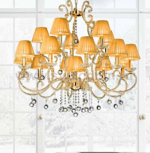 Подвесной светильник Masiero ILCRISTALLO 16 Oro Lucido SW