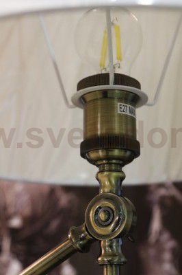 Торшер классический с абажуром Arte Lamp A5620PN-1AB ORLANDO