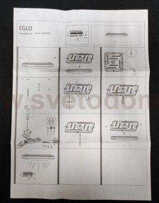 Светильник светодиодный 33.5Вт 430*430мм FRANIA-S Eglo 97883