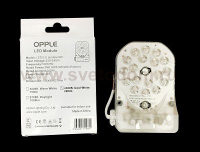 Плата диодная на магнитах LED E C 9W 4000K module Opple