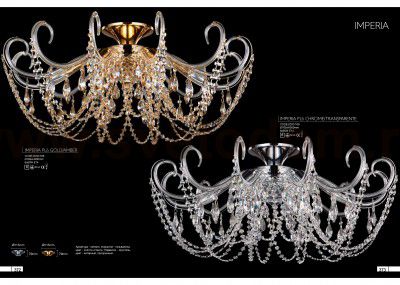 Светильник Crystal lux IMPERIA PL6 GOLD/AMBER